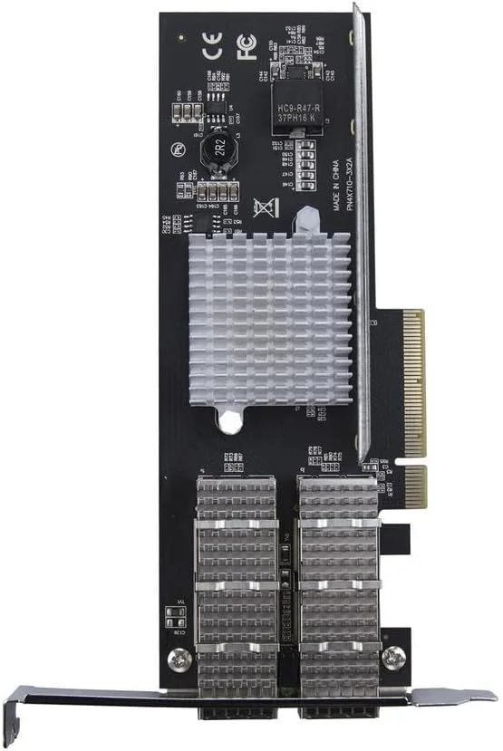 کارت شبکه دو پورت چهارهسته ای QSFP+ استار تک - آداپتور همگرا چهارهسته ای QSFP+ باز اینتل XL710 - کارت شبکه سرور اترنت 40 گیگابیتی PCIe - کارت LAN فیبر نوری 40GbE - Dell PowerEdge HPE ProLiant (PEX40GQSFDPI)
