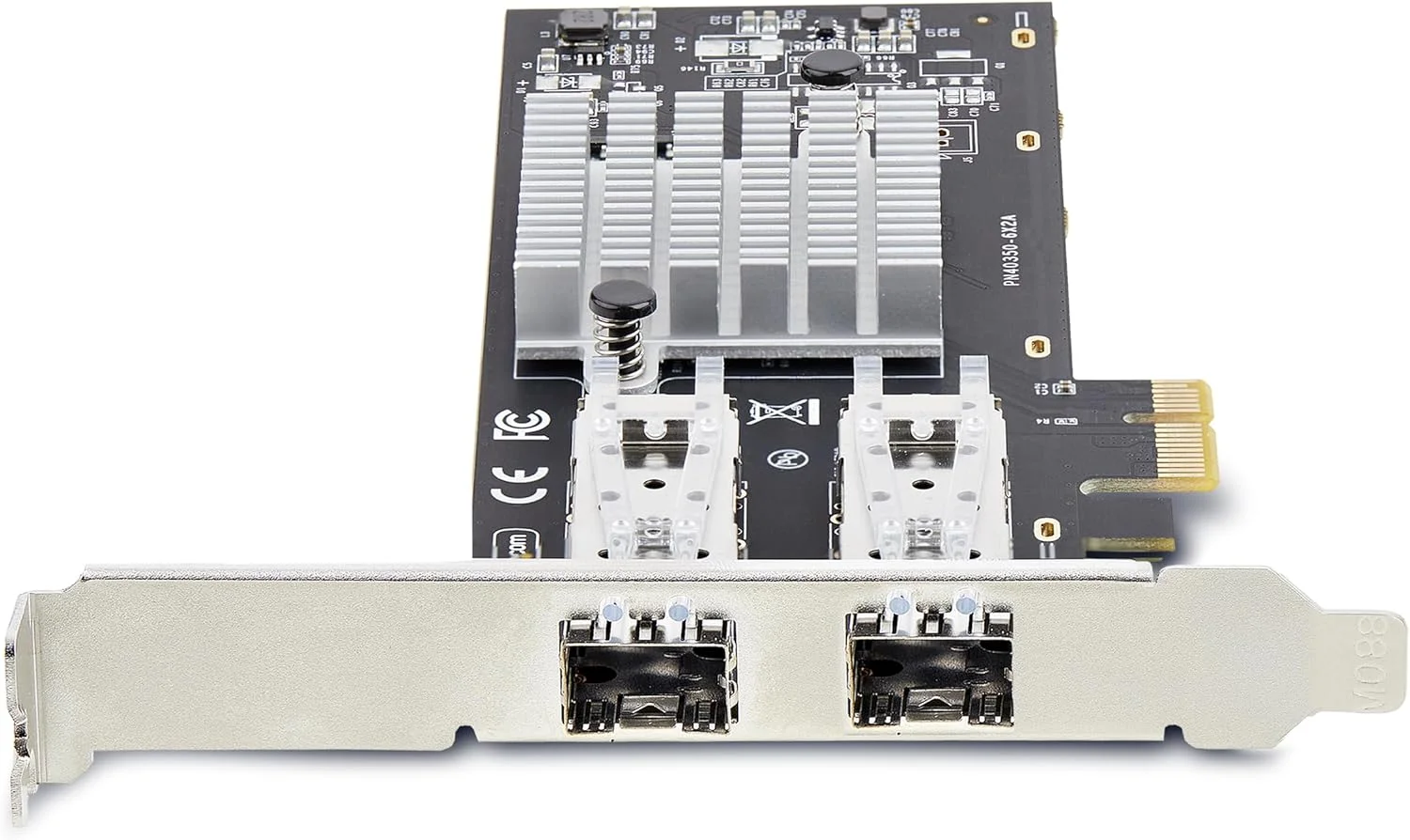 کارت شبکه دو پورت GbE SFP استار تک، PCIe 2.0 x1، کنترلر Intel I350-AM2 2X 1GbE، فیبر نوری/مس 1000BASE، کارت شبکه اترنت گیگابیتی دو پورت، بک پلین های دسکتاپ/سرور (P021GI-NETWORK-CARD)