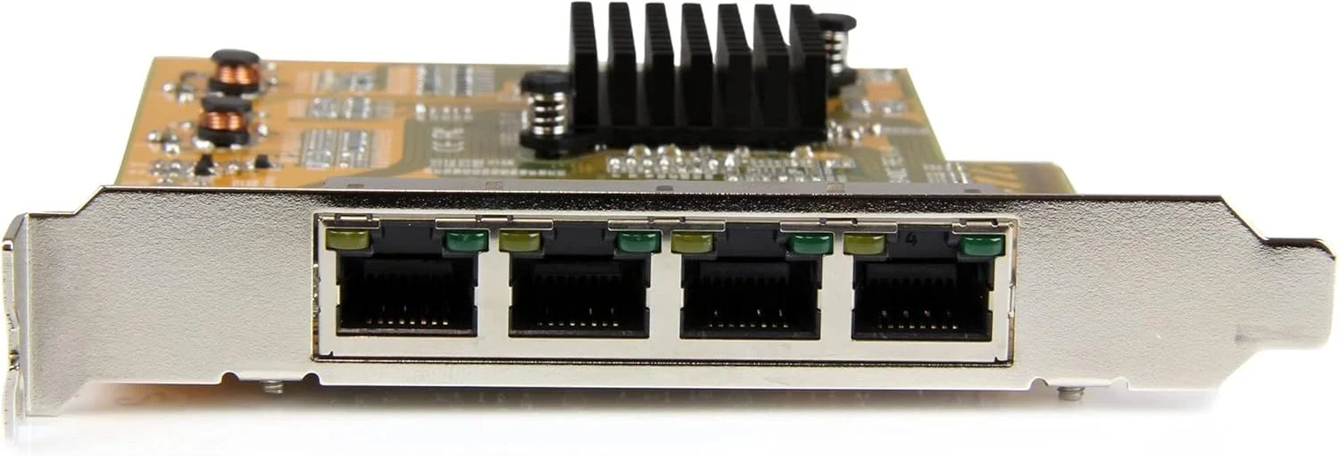 کارت شبکه 4 پورت PCIe StarTech.com - پروفایل استاندارد - پورت RJ45 - چیپست Realtek RTL8111G - کارت شبکه اترنت - کارت شبکه آداپتور سرور (ST1000SPEX43)