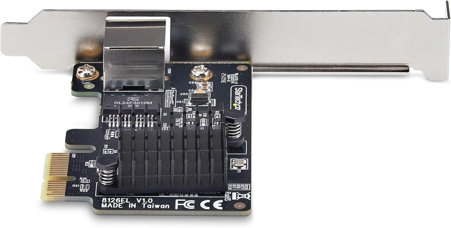 کارت شبکه PCIe گیگابیتی 5G تک پورت StarTech.com، کارت LAN PCI Express، Realtek RTL8126، سازگار با ویندوز و لینوکس، TAA