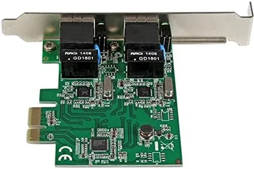 کارت شبکه دو پورت PCIe استار تک - Low Profile - پورت RJ45 - چیپست Realtek RTL8111H - کارت شبکه اترنت - Dual Port Gigabit NIC (ST1000SPEXD4)