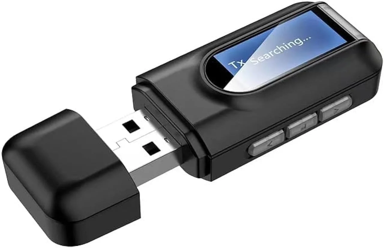 فرستنده و گیرنده بلوتوث 5.0 USB نالاکال برای تلویزیون، آداپتور بلوتوث بی سیم قابل حمل، فرستنده بلوتوث صوتی جک 3.5 میلی متری برای رایانه شخصی، کارت صدا، خودرو، هدفون، بلندگو