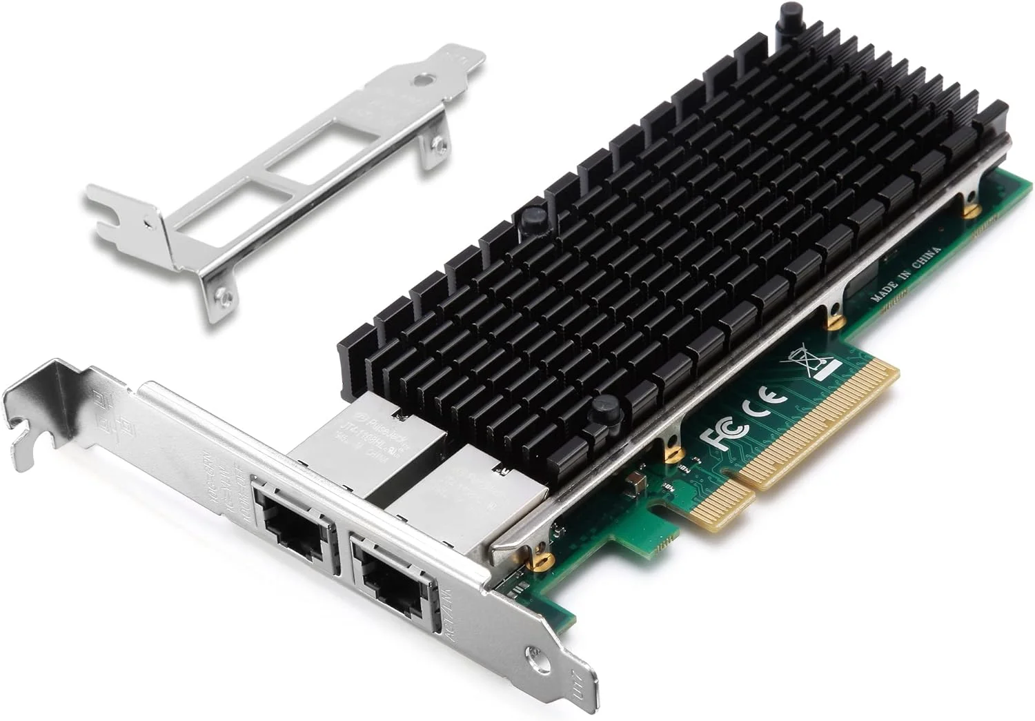کارت شبکه 10G، تراشه Intel X540، آداپتور اترنت PCI-E NIC دو پورت RJ45، کارت آداپتور اترنت PCI Express X8، جایگزین Intel X540-T2، پشتیبانی از Windows/Windows Server/Linux/Freebsd/VMware