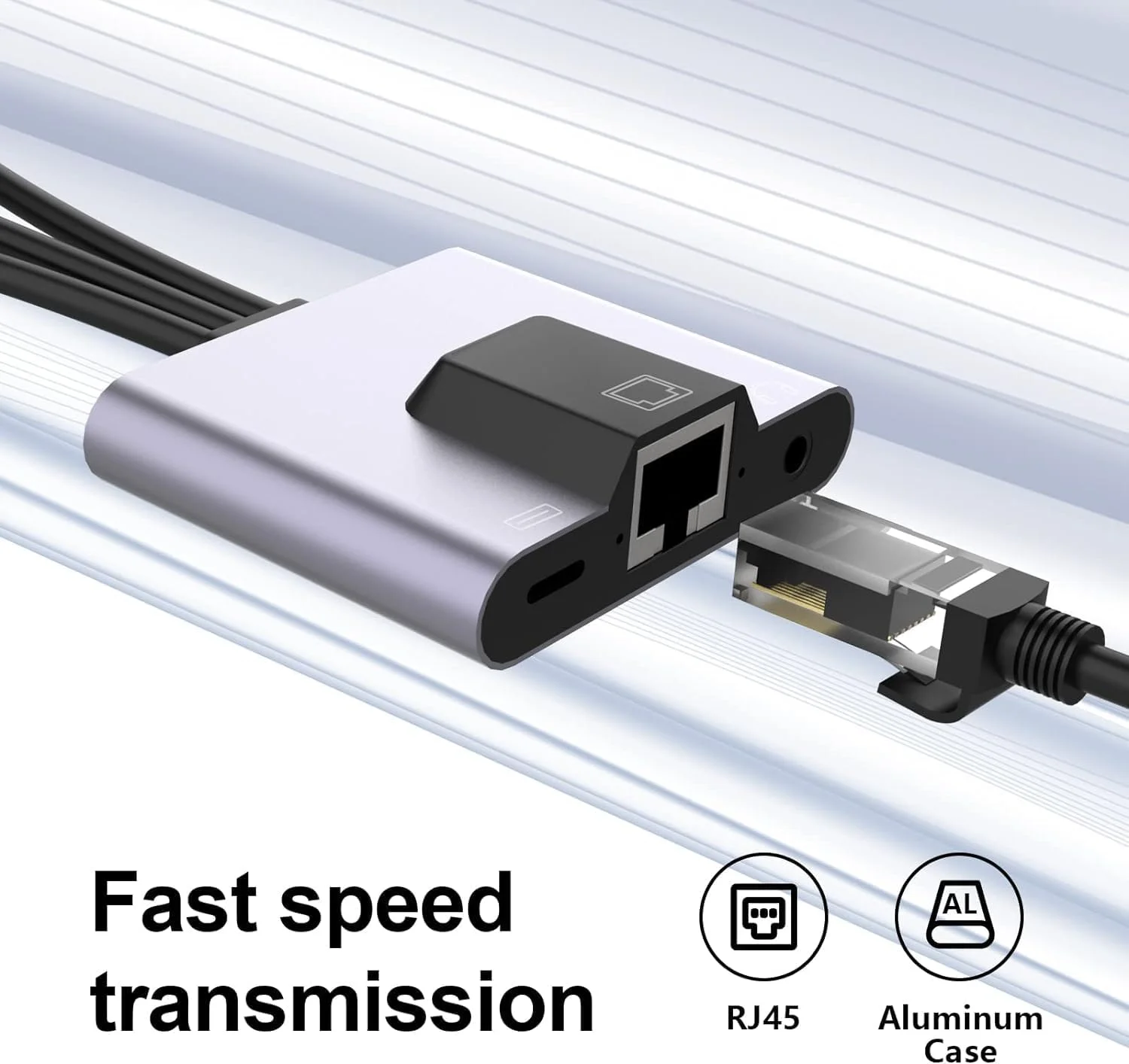 آداپتور USB به اترنت NALACAL، آلومینیومی 3 در 1 بدون نیاز به درایور، آداپتور شبکه LAN با RJ45 10/100Mbps برای لپ تاپ، کامپیوتر، ویندوز، مک، تلفن/تبلت، سوکت صوتی 3.5 میلی متری، Plug and Play آداپتور USB به اترنت NALACAL، آلومینیومی 3 در 1 بدون نیاز به درایور، آداپتور شبکه LAN با RJ45 10/100Mbps برای لپ تاپ، کامپیوتر، ویندوز، مک، تلفن/تبلت، سوکت صوتی 3.5 میلی متری، Plug and Play