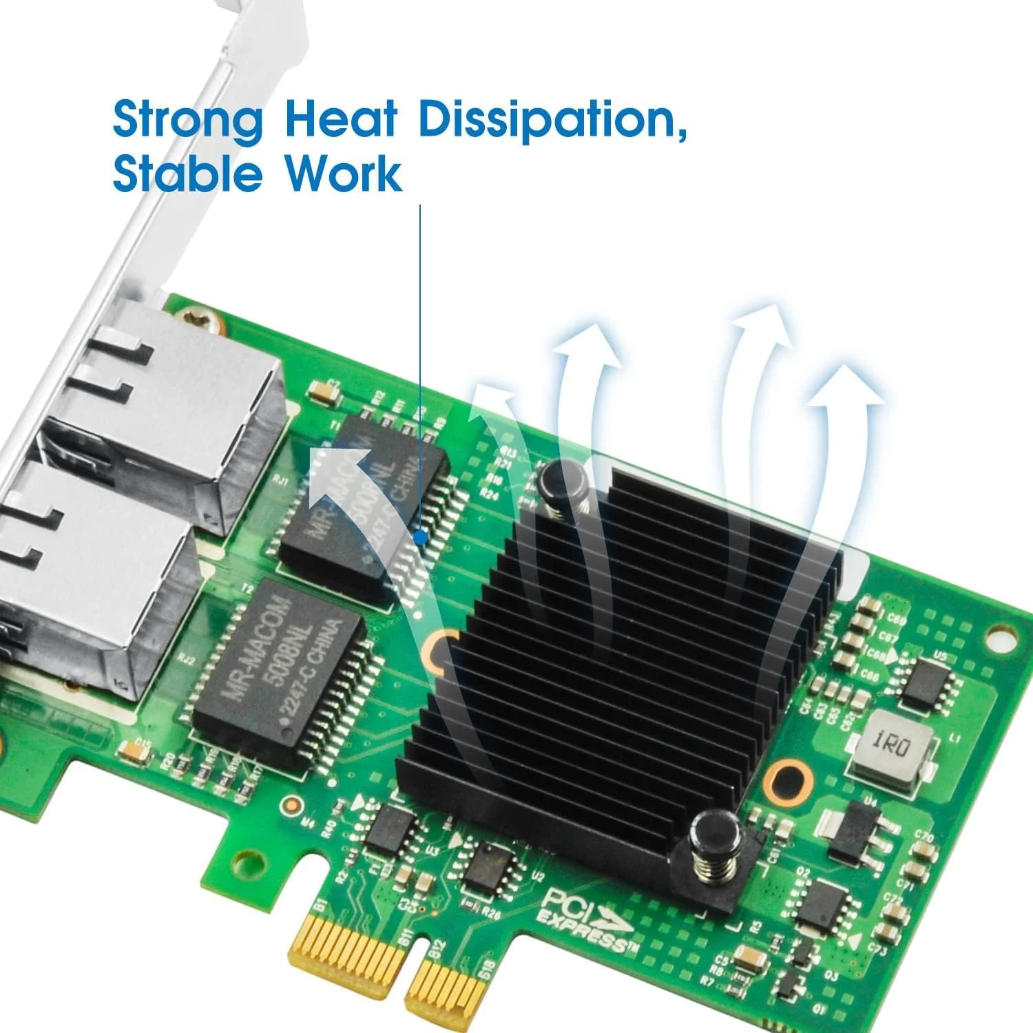 کارت شبکه گیگابیتی NALACAL با تراشه Intel I350، پورت دوگانه RJ45، کارت اترنت PCI Express 2.1 X4 با نمای کم برای ویندوز/ویندوز سرور/لینوکس، قابل مقایسه با Intel I350-T2 NIC کارت شبکه گیگابیتی NALACAL با تراشه Intel I350، پورت دوگانه RJ45، کارت اترنت PCI Express 2.1 X4 با نمای کم برای ویندوز/ویندوز سرور/لینوکس، قابل مقایسه با Intel I350-T2 NIC