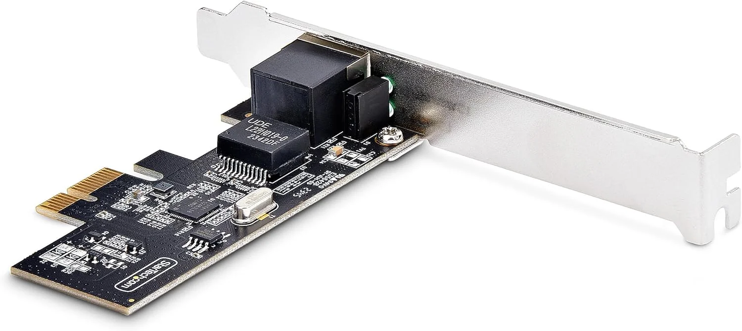 کارت شبکه PCIe تک پورت 2.5 گیگابیتی StarTech.com، کارت شبکه کامپیوتر، Intel I225-V، کارت رابط اترنت چند گیگابیتی کارت شبکه PCIe تک پورت 2.5 گیگابیتی StarTech.com، کارت شبکه کامپیوتر، Intel I225-V، کارت رابط اترنت چند گیگابیتی
