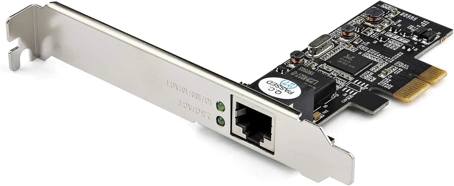 کارت شبکه تک پورت PCIe استار تک - کارت شبکه 2.5 گیگابیتی 2.5GBASE-T PCIe با اسلات x1 PCIe - کارت شبکه PCI Express LAN - RTL8125 (ST2GPEX)