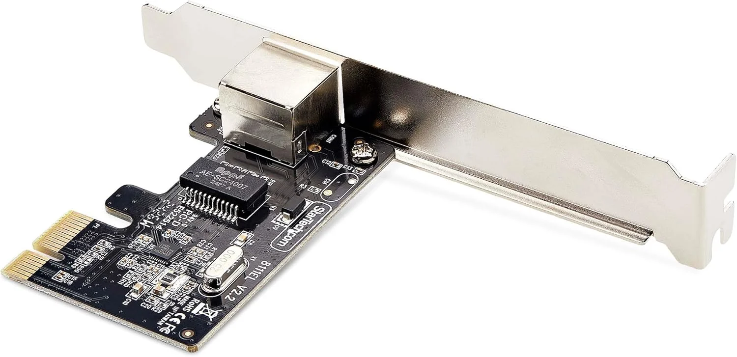 کارت شبکه گیگابیتی تک پورت StarTech.com PCIe، کارت شبکه PCI Express، NIC، Realtek RTL8111H، سازگار با TAA کارت شبکه گیگابیتی تک پورت StarTech.com PCIe، کارت شبکه PCI Express، NIC، Realtek RTL8111H، سازگار با TAA