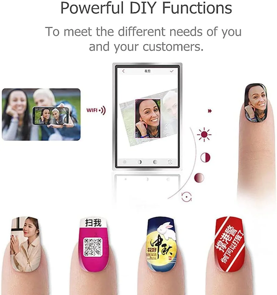 دستگاه چاپ ناخن سه بعدی QUTBAG، دستگاه چاپ هوشمند و اتوماتیک طرح روی ناخن، چاپگر فیلم ناخن با قابلیت چاپ عکس، چاپ و خشک کردن همزمان، مناسب برای استفاده خانگی، سالن های ناخن و علاقه مندان به ناخن دستگاه چاپ ناخن سه بعدی QUTBAG، دستگاه چاپ هوشمند و اتوماتیک طرح روی ناخن، چاپگر فیلم ناخن با قابلیت چاپ عکس، چاپ و خشک کردن همزمان، مناسب برای استفاده خانگی، سالن های ناخن و علاقه مندان به ناخن