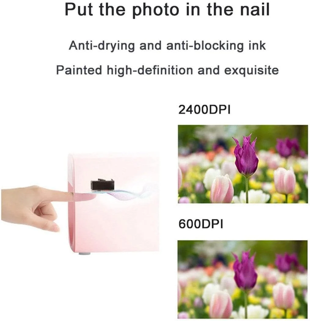 دستگاه چاپ ناخن سه بعدی با قابلیت اتصال وای فای/DIY، دستگاه چاپ ناخن دیجیتال قابل حمل، رزولوشن بالا 2400dpi برای زیبایی و مراقبت شخصی (مشکی) دستگاه چاپ ناخن سه بعدی با قابلیت اتصال وای فای/DIY، دستگاه چاپ ناخن دیجیتال قابل حمل، رزولوشن بالا 2400dpi برای زیبایی و مراقبت شخصی (مشکی)