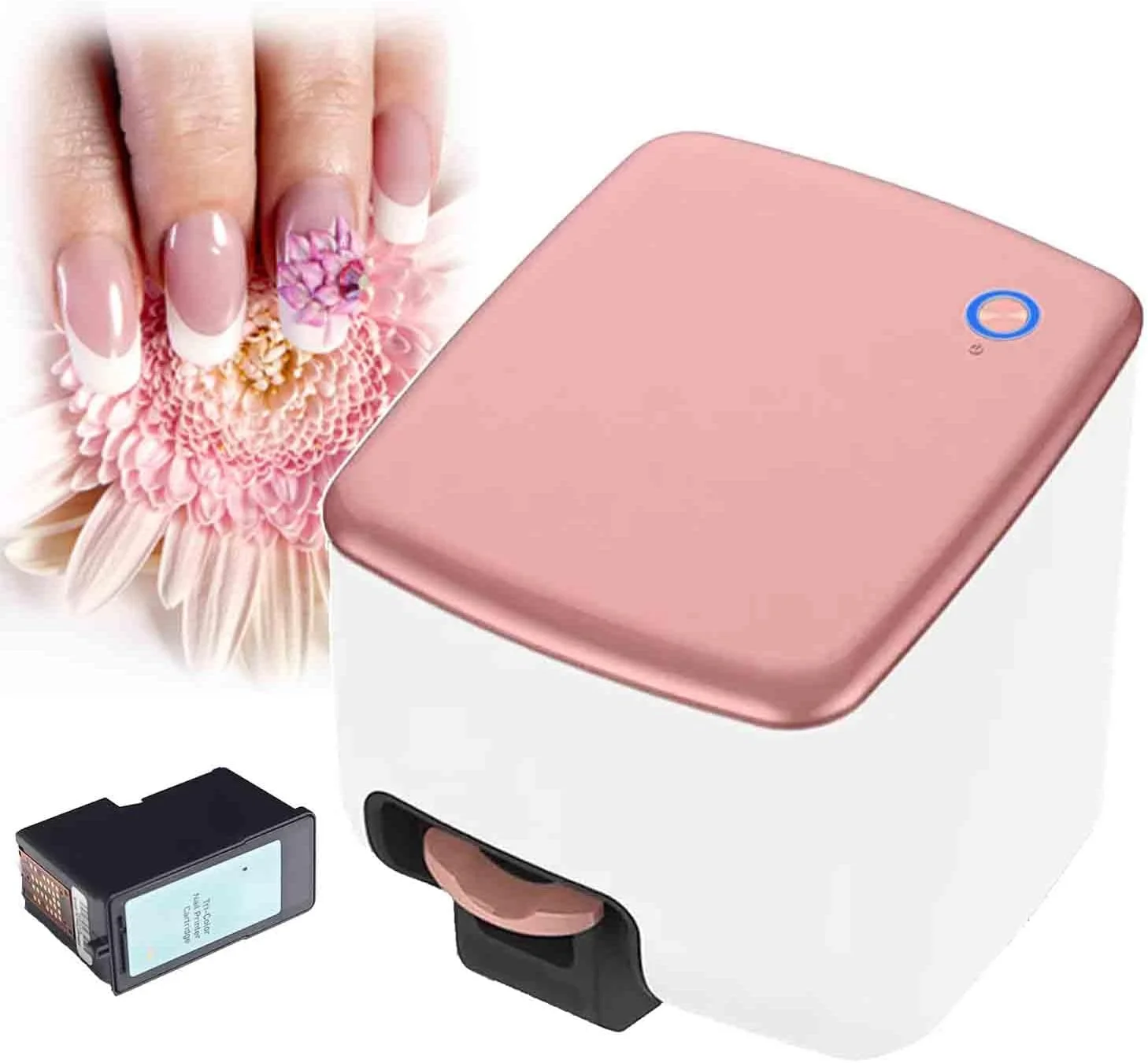 دستگاه چاپ ناخن سه بعدی، دستگاه چاپ هنر ناخن مینی الکتریکی، کنترل اتصال وای فای، 10 ثانیه نقاشی، پشتیبانی از چاپ حدود 500 سطح ناخن، با کارتریج جوهر برای استودیو ناخن/ناخن کار دستگاه چاپ ناخن سه بعدی، دستگاه چاپ هنر ناخن مینی الکتریکی، کنترل اتصال وای فای، 10 ثانیه نقاشی، پشتیبانی از چاپ حدود 500 سطح ناخن، با کارتریج جوهر برای استودیو ناخن/ناخن کار