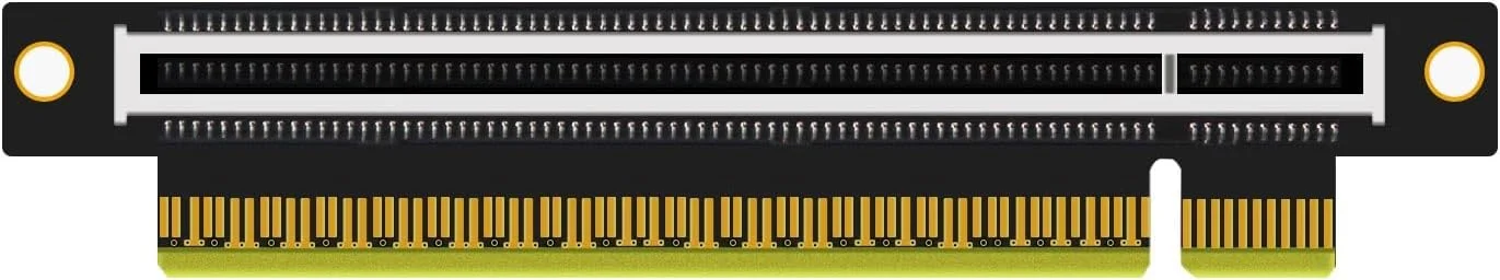 آداپتور رایزر GLOTRENDS PA17 PCIe 5.0 X16، کارت کم‌ارتفاع برای نصب سرور 1U/2U (0->90D)