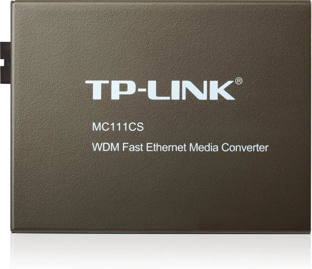 مبدل رسانه ای 2 پورت 10/100 مگابیت بر ثانیه TP-Link MC111CS WDM، مشکی، سازگار با روتر، AP، کارت شبکه، رابط RJ45، 12 وات، 5 ولت، انتقال فیبر نوری تکی تا 20 کیلومتر مبدل رسانه ای 2 پورت 10/100 مگابیت بر ثانیه TP-Link MC111CS WDM، مشکی، سازگار با روتر، AP، کارت شبکه، رابط RJ45، 12 وات، 5 ولت، انتقال فیبر نوری تکی تا 20 کیلومتر
