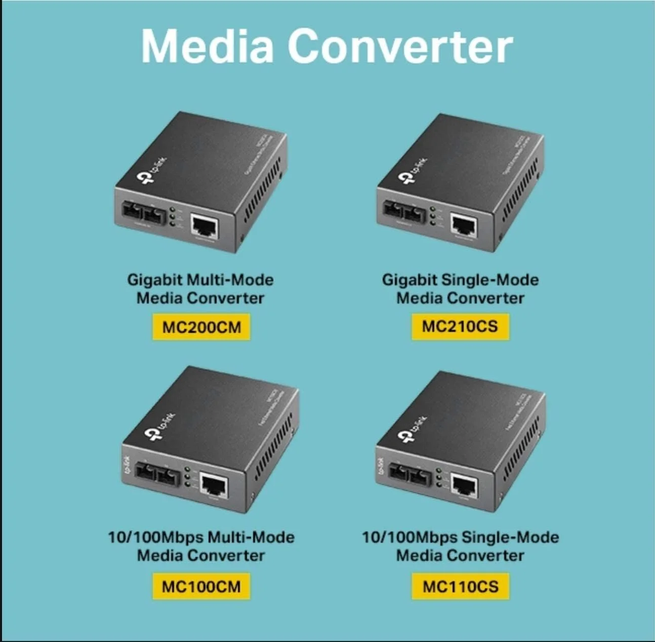 مبدل فیبر به اترنت گیگابیتی TP-Link SFP به RJ45 | مبدل فیبر به اترنت | پورت RJ45 با سرعت 10/100/1000 مگابیت بر ثانیه به فیبر تک حالته 1000Base-LX (MC210CS) خاکستری مبدل فیبر به اترنت گیگابیتی TP-Link SFP به RJ45 | مبدل فیبر به اترنت | پورت RJ45 با سرعت 10/100/1000 مگابیت بر ثانیه به فیبر تک حالته 1000Base-LX (MC210CS) خاکستری