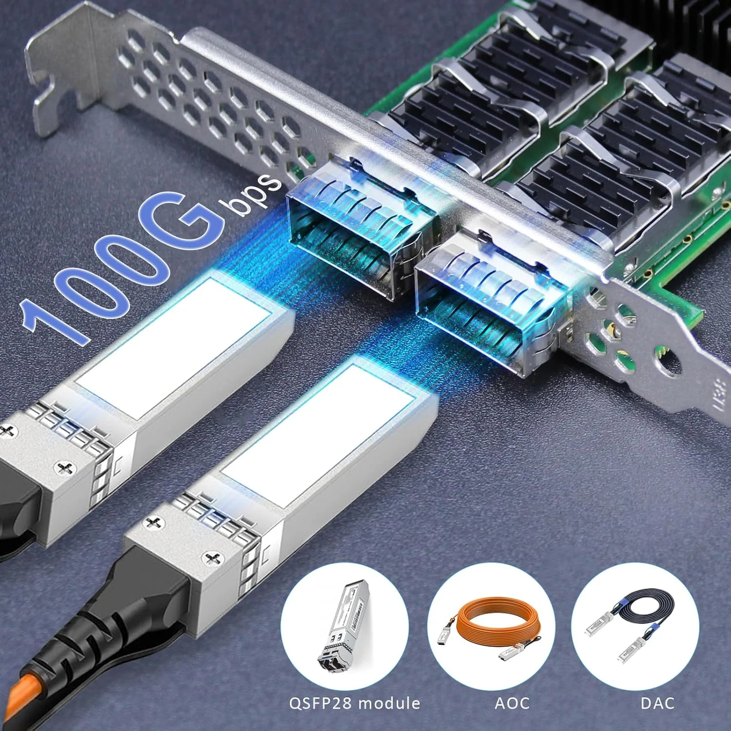 کارت شبکه سرور 2 پورت 100 گیگابیت GLOTRENDS ST7338 QSFP28 با کنترلر Mellanox ConnectX-5، رابط PCIe 4.0 X16، پشتیبانی از RDMA (RoCE v2)، نه Infiniband کارت شبکه سرور 2 پورت 100 گیگابیت GLOTRENDS ST7338 QSFP28 با کنترلر Mellanox ConnectX-5، رابط PCIe 4.0 X16، پشتیبانی از RDMA (RoCE v2)، نه Infiniband