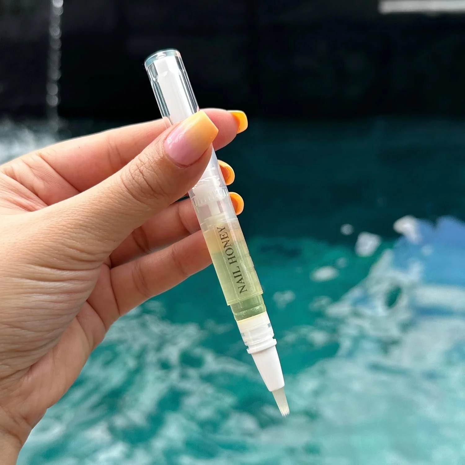 تقویت کننده ناخن عسل توینکلد تی - درمان ارگانیک تقویت کننده ناخن برای رشد، استحکام و رطوبت، روغن کوتیکول (قلم روغن ناخن 2 میلی لیتر)