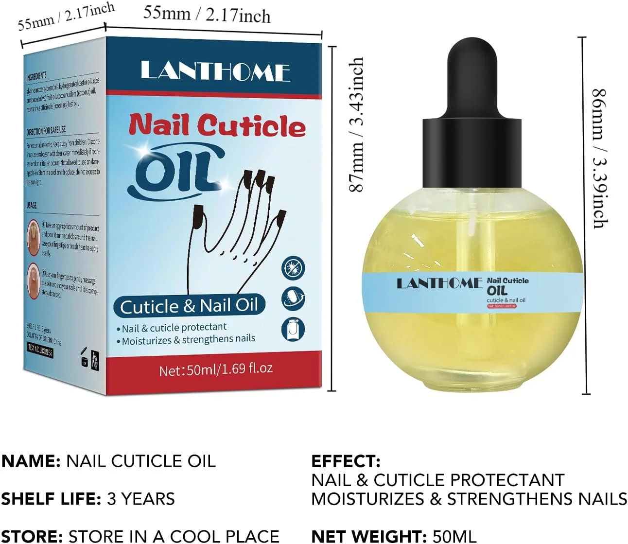 قلم روغن کوتیکول ناخن - قلم روغن کوتیکول قابل شارژ با روغن نارگیل و میوه زیتون، ترمیم و آبرسانی عمیق ناخن، بالم کوتیکول روغن ناخن برای کوتیکول های خشک و آسیب دیده