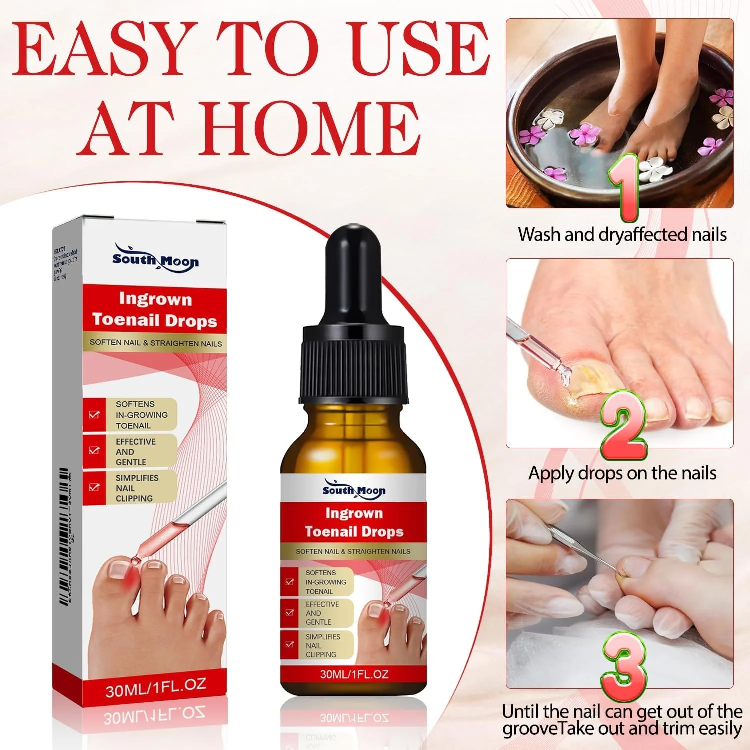 محلول ناخن فرورفته 2 عددی، تسکین دهنده ناخن های فرورفته و نرم کننده ناخن های سفت، برش آسان با کلاهک های ژل سیلیکونی انگشت پا، پخش کننده روغن ضروری برای مراقبت از ناخن پا، شامل کیت تسکین ناخن فرورفته