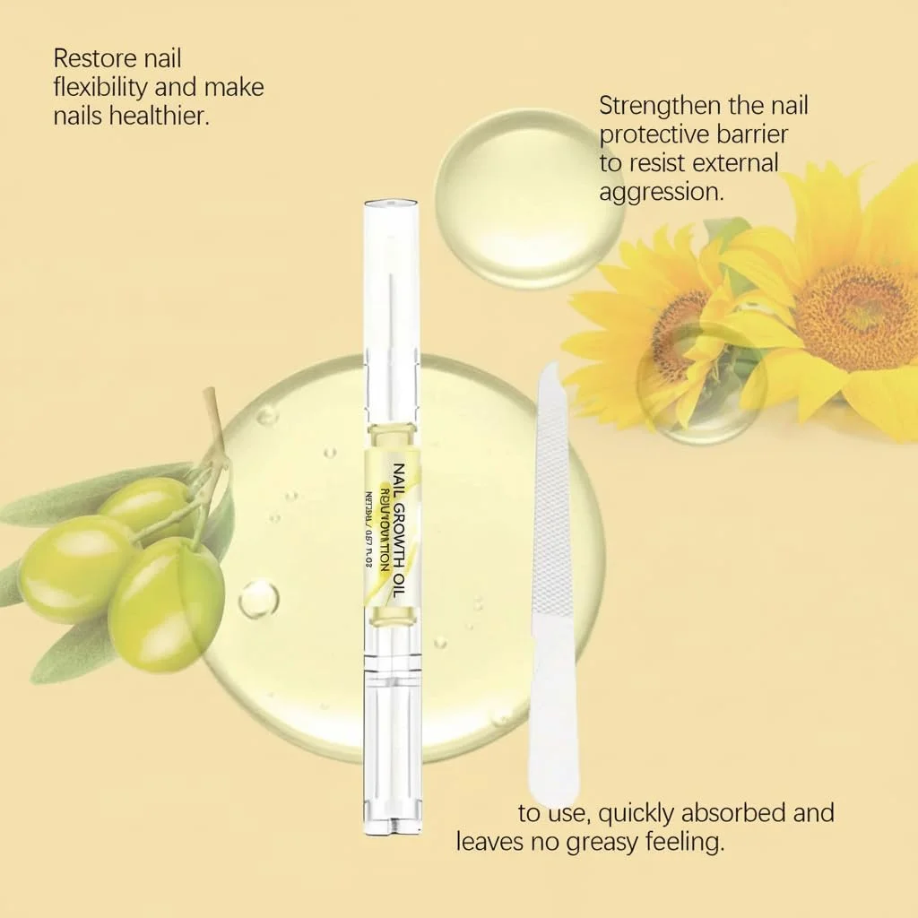 روغن تقویت کننده ناخن، فرمول احیا کننده برای استحکام و رشد ناخن، ترمیم فوری برای ناخن های نازک و آسیب دیده (1 عدد) روغن تقویت کننده ناخن، فرمول احیا کننده برای استحکام و رشد ناخن، ترمیم فوری برای ناخن های نازک و آسیب دیده (1 عدد)