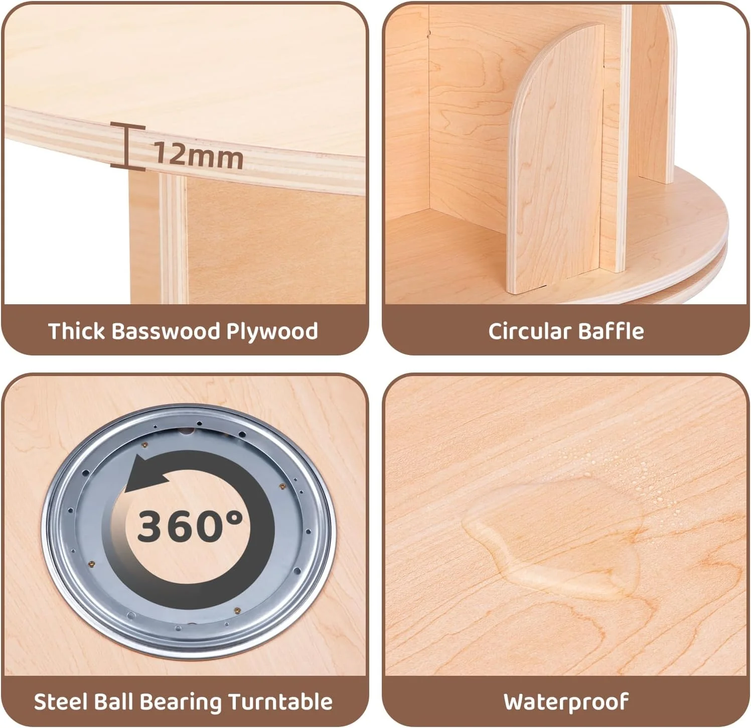 قفسه کتاب گردان OOOK برای کودکان و بزرگسالان، برج قفسه کتاب چرخشی با ظرفیت بزرگ برای فضای کوچک، قفسه گوشه گرد کوچک 4 طبقه 360 درجه برای کتابخانه، اتاق خواب، اتاق نشیمن، دفتر قفسه کتاب گردان OOOK برای کودکان و بزرگسالان، برج قفسه کتاب چرخشی با ظرفیت بزرگ برای فضای کوچک، قفسه گوشه گرد کوچک 4 طبقه 360 درجه برای کتابخانه، اتاق خواب، اتاق نشیمن، دفتر