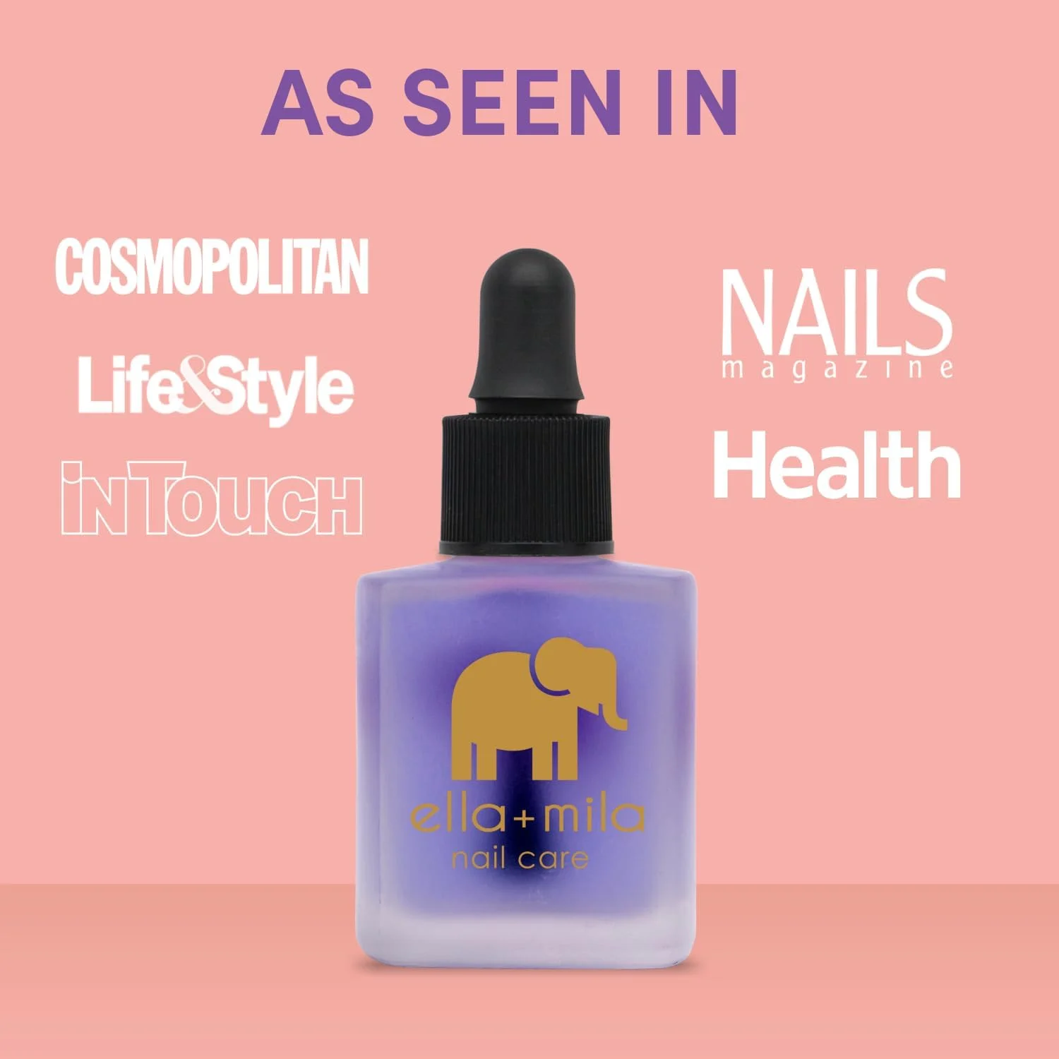 روغن کوتیکول ممتاز ella+mila - مراقبت طولانی مدت از ناخن و درمان رشد ناخن برای ناخن های ضعیف، نازک و آسیب دیده - غنی شده با روغن اسطوخودوس و ویتامین E (Oil Me Up - 13.3 میلی لیتر)