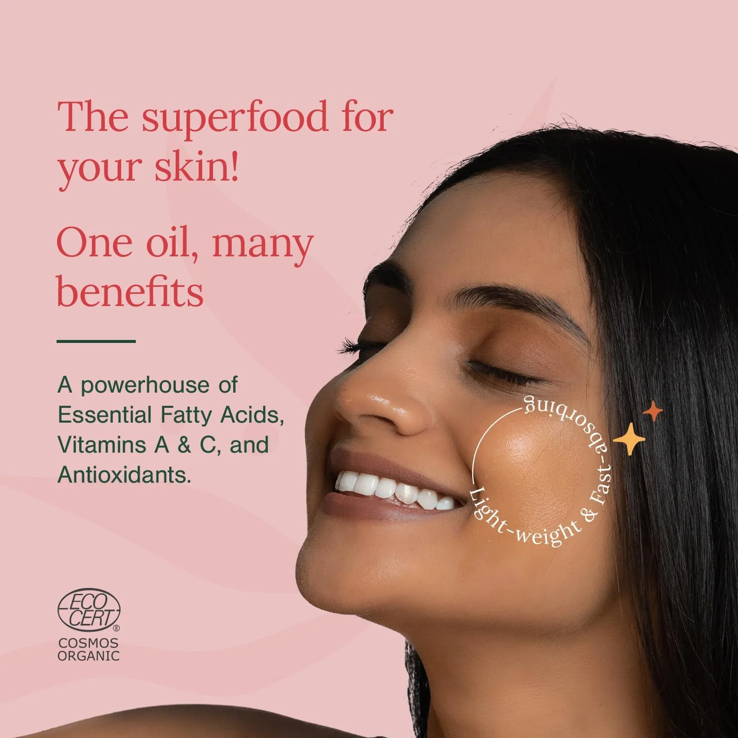 روغن دانه گل رز Juicy Chemistry، 30 میلی لیتر | 100% خالص، ارگانیک، روغن حامل پرس سرد | کاهش دهنده جای زخم، ترک های پوستی، خطوط ریز، چروک | درجه درمانی برای صورت، مو، ناخن | مناسب برای همه