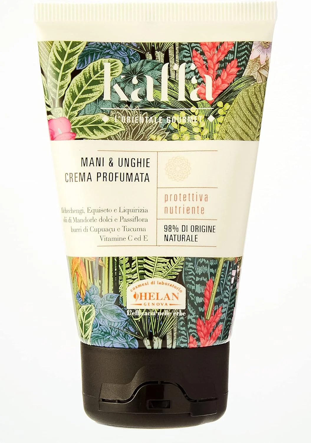 هلن کافا - کرم دست و تقویت کننده ناخن با روغن بادام شیرین، ویتامین C و E - کرم دست برای دست های بسیار خشک، عملکرد طبیعی و محافظتی در برابر عوامل جوی - ساخت ایتالیا، 50 میلی لیتر