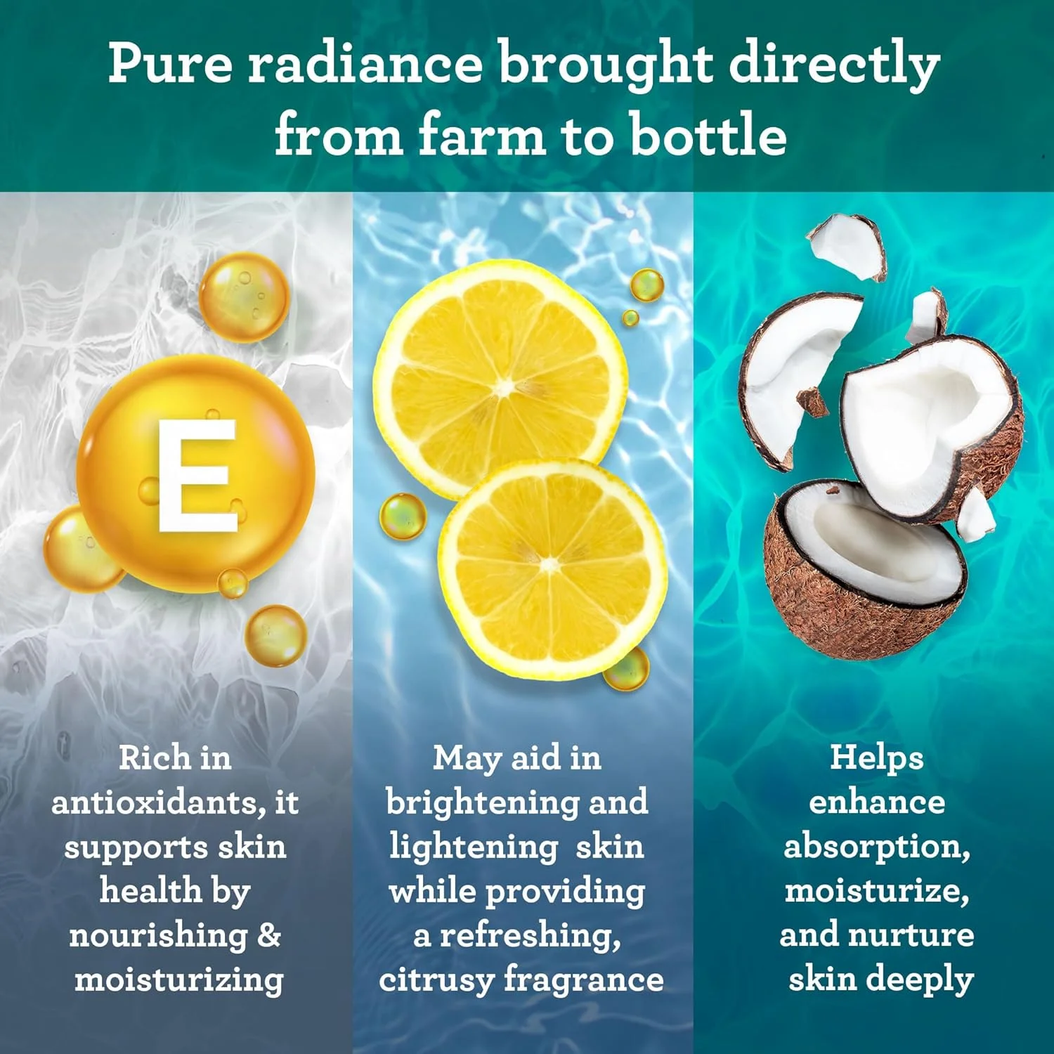 روغن ویتامین ای GuruNanda، 59 میلی لیتر خالص و طبیعی، 15000 واحد بین المللی در هر بطری، برای پوست، مو، صورت، ناخن ها و جای زخم، با روغن نارگیل برای کمک به تغذیه و رطوبت رسانی، غیر GMO و وگان