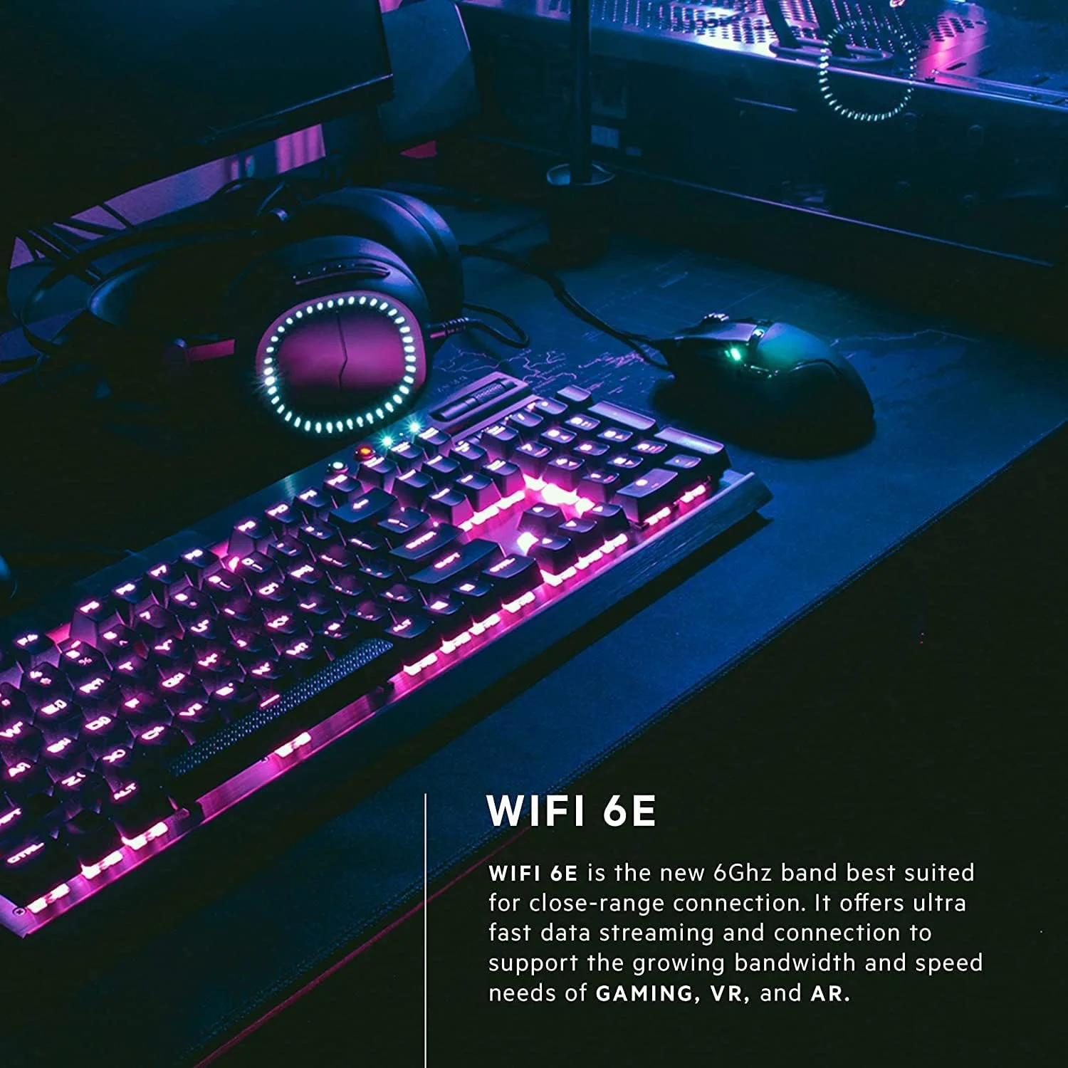 روتر وای فای 6 مش Linksys، دو بانده، پوشش 250 متر مربع، بیش از 55 دستگاه، روتر AX پرسرعت برای استریم و بازی، سرعت تا (AX6600) 6.6 گیگابیت بر ثانیه - MR7500