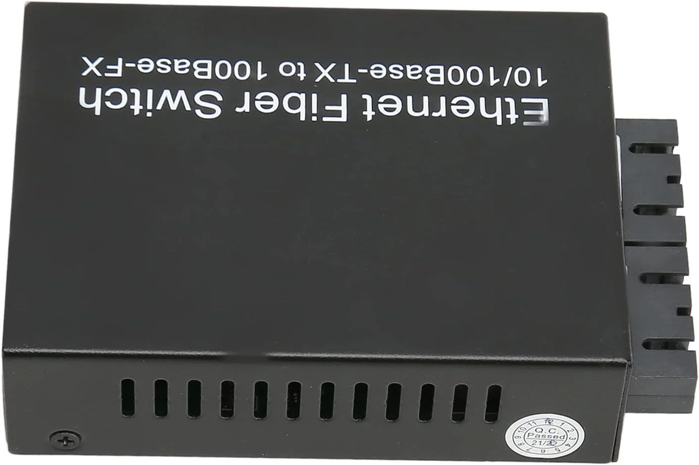 مبدل رسانه فیبر Bewinner، مبدل RJ45 به فیبر 10/100/1000 مگابیت بر ثانیه، بدنه فلزی، سازگاری متنوع، مذاکره خودکار، دارای گواهینامه UL، اتصال و پخش، مشکی (UK