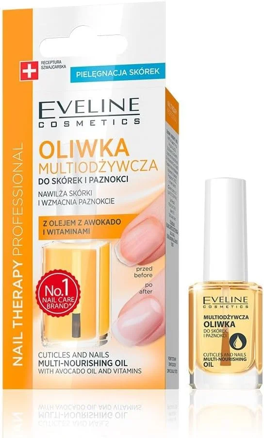 روغن مغذی چند منظوره کوتیکول و ناخن Eveline Cosmetics حاوی روغن آووکادو و ویتامین ها