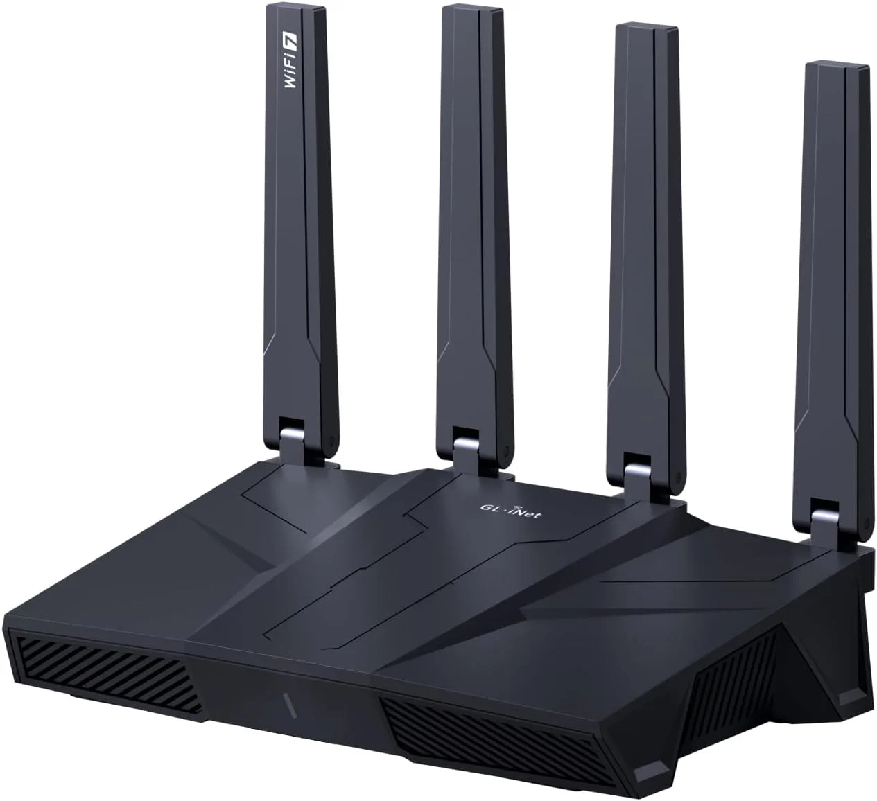 روتر سه بانده GL.iNet GL-BE9300 (Flint 3) WiFi 7، روتر گیمینگ WiFi 6GHz پرسرعت برای اینترنت بی‌سیم، برد بلند، 5 پورت 2.5G VPN برای مودم فیبر نوری، روترهای کامپیوتر، خانه و کسب و کار