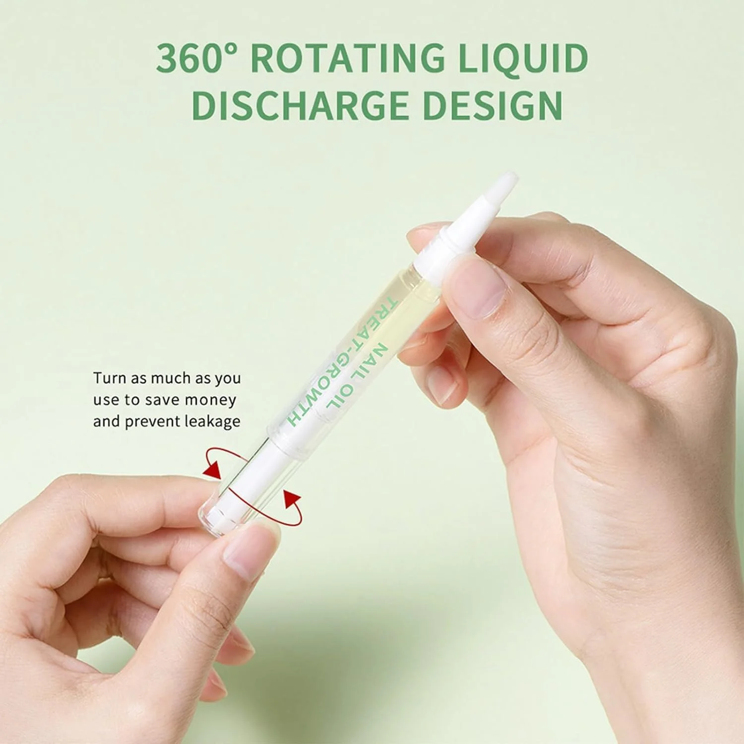 روغن کوتیکول قلمی 2 عددی - تقویت کننده ناخن و نرم کننده کوتیکول با روغن های طبیعی، برس 360 درجه برای ناخن های خشک و ترک خورده، درمان شبانه برای رشد ناخن و مراقبت از مانیکور - قابل حمل و غیر چرب