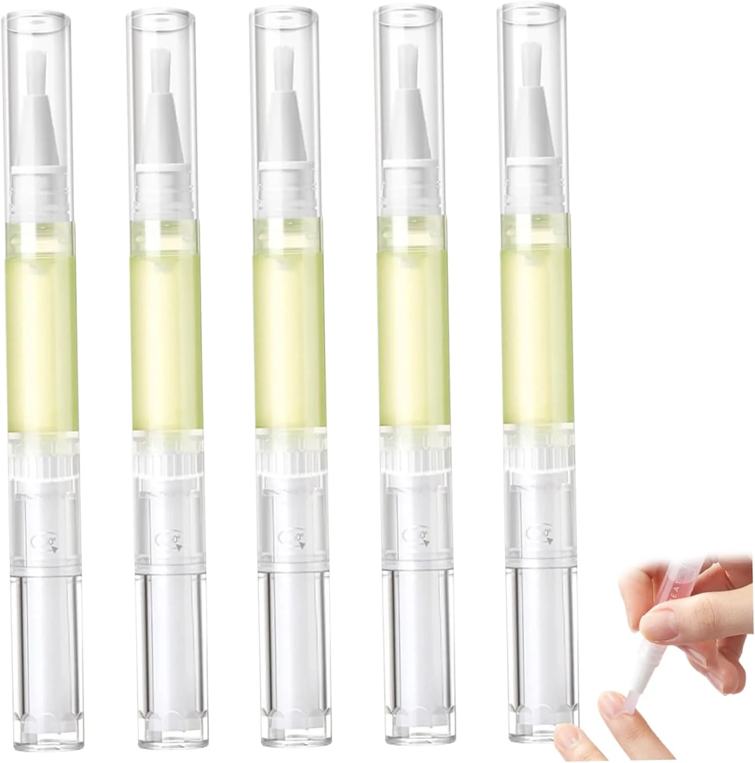 روغن تقویت کننده ناخن، ست قلم روغن کوتیکول، قلم روغن رشد ناخن برای ترمیم ناخن، ابزار مراقبت از ناخن کوتیکول قابل حمل برای خانه، روغن کوتیکول برای مرطوب کردن پوست، روغن ناخن برای رشد و استحکام