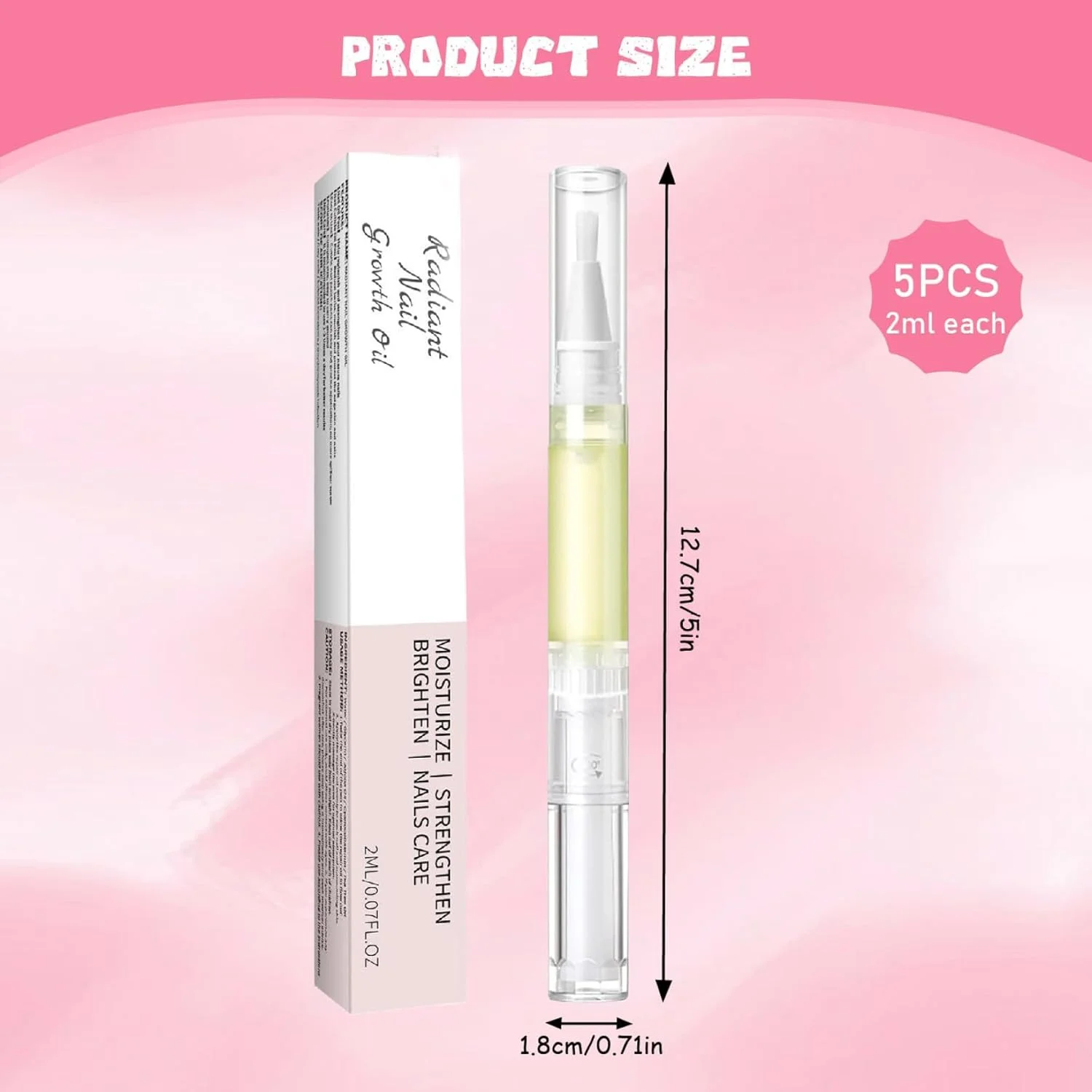 روغن تقویت کننده ناخن، ست قلم روغن کوتیکول، قلم روغن رشد ناخن برای ترمیم ناخن، ابزار مراقبت از ناخن کوتیکول قابل حمل برای خانه، روغن کوتیکول برای مرطوب کردن پوست، روغن ناخن برای رشد و استحکام