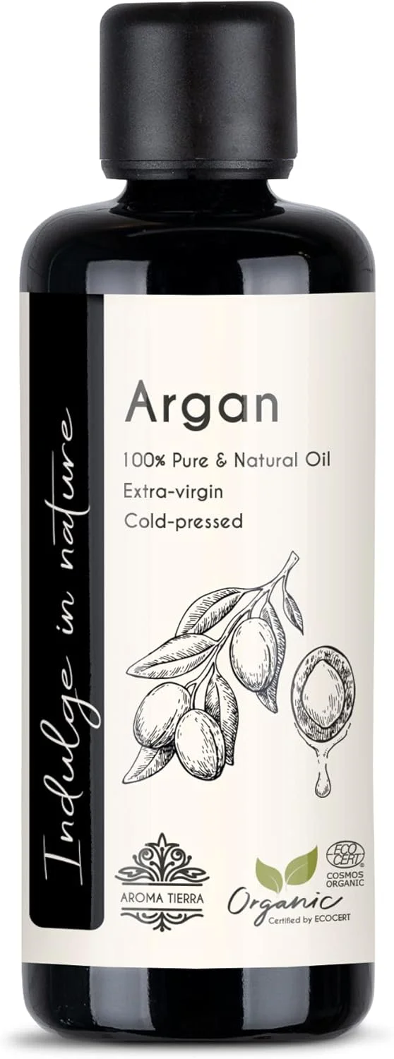 روغن آرگان مراکشی Aroma Tierra - ۱۰۰٪ خالص ارگانیک پرس سرد - برای رشد مو، وز مو، صورت، پوست، بدن، ناخن ها، کوتیکول ها - ۱۰۰ میلی لیتر روغن آرگان مراکشی Aroma Tierra - ۱۰۰٪ خالص ارگانیک پرس سرد - برای رشد مو، وز مو، صورت، پوست، بدن، ناخن ها، کوتیکول ها - ۱۰۰ میلی لیتر