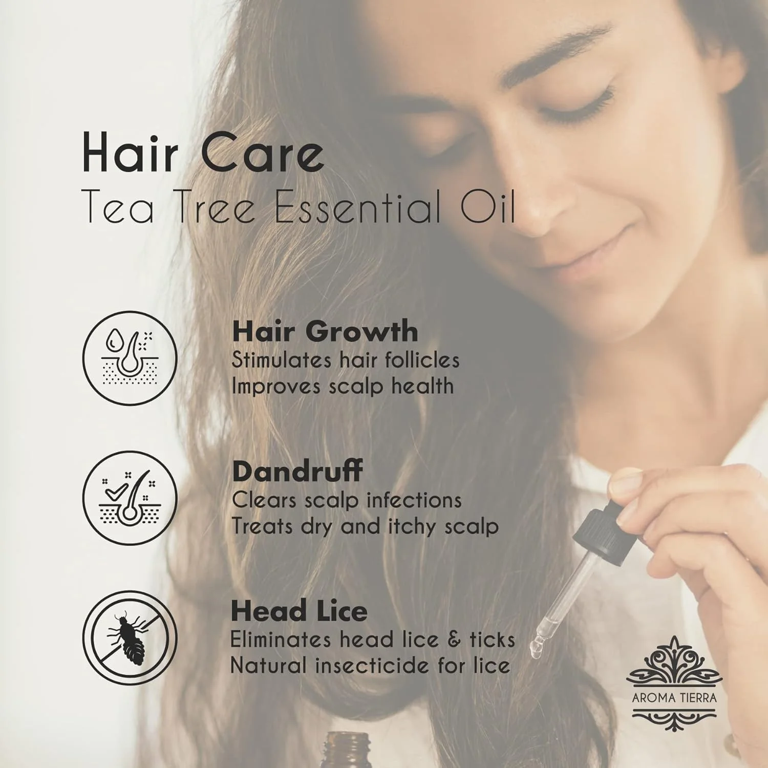 روغن درخت چای ارگانیک آروما تیرا - ملالوکا استرالیایی - 10 میلی لیتر - 100% خالص و طبیعی - برای پوست، صورت، ناخن، رشد مو، شوره سر، شپش - قارچ ناخن پا، برچسب - پخش کننده