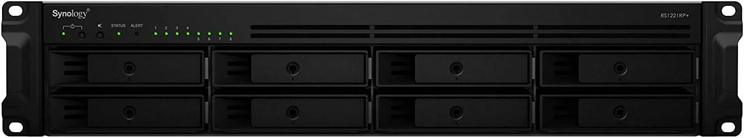 سرور ذخیره سازی تحت شبکه Synology RackStation RS1221RP رک مونت (2U) اترنت مشکی V1500B سرور ذخیره سازی تحت شبکه Synology RackStation RS1221RP رک مونت (2U) اترنت مشکی V1500B