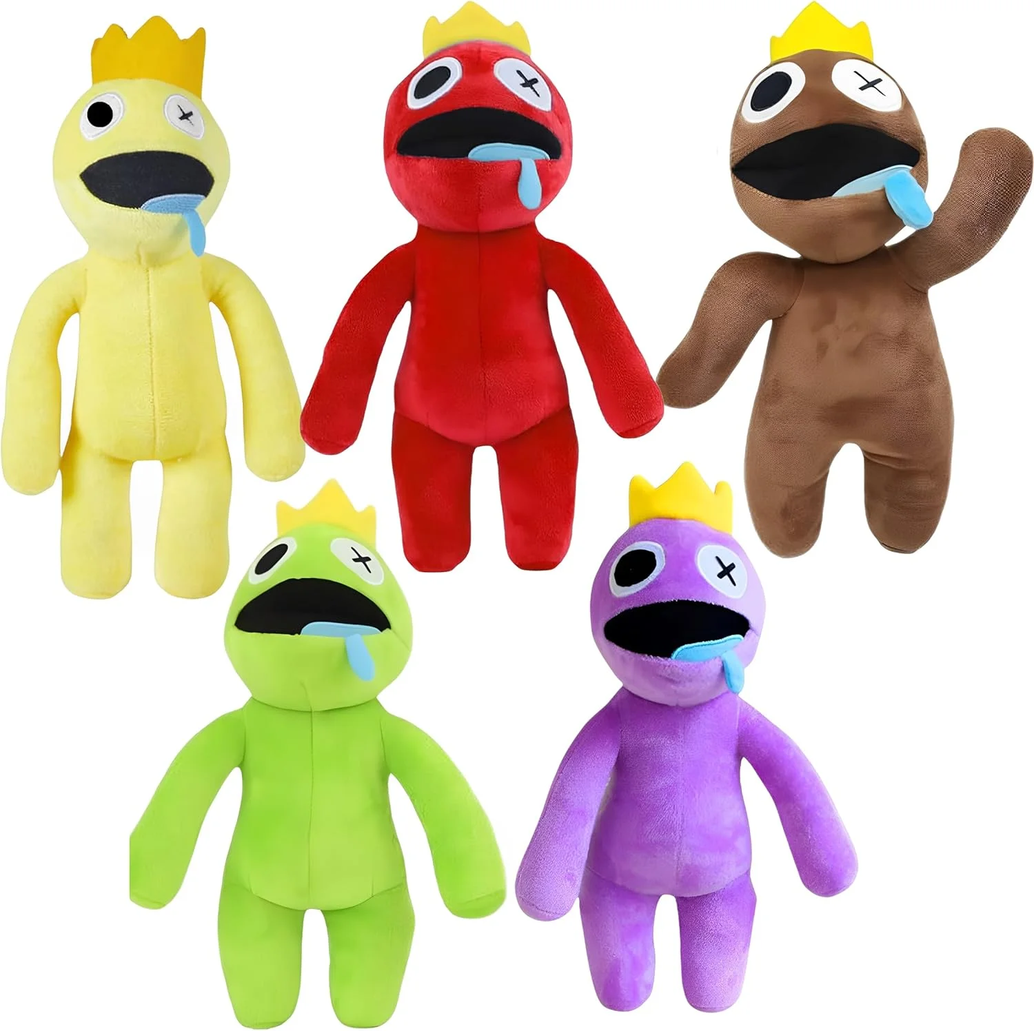 ست 5 عددی عروسک پولیشی رنگین کمانی، عروسک های نرم و بامزه 30 سانتی متری، بهترین هدیه برای پسران و دختران برای هالووین، روز شکرگزاری و دوستداران بازی (5 رنگ) ست 5 عددی عروسک پولیشی رنگین کمانی، عروسک های نرم و بامزه 30 سانتی متری، بهترین هدیه برای پسران و دختران برای هالووین، روز شکرگزاری و دوستداران بازی (5 رنگ)