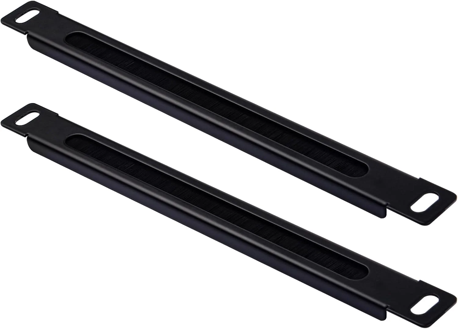 پنل مدیریت کابل رک مونت فلزی مشکی GeeekPi 10 اینچی 0.5U با نوار برس برای ورود کابل، سازگار با DeskPi RackMate T1/T0/T2 و سرور 10 اینچی، کابینت دستگاه شبکه