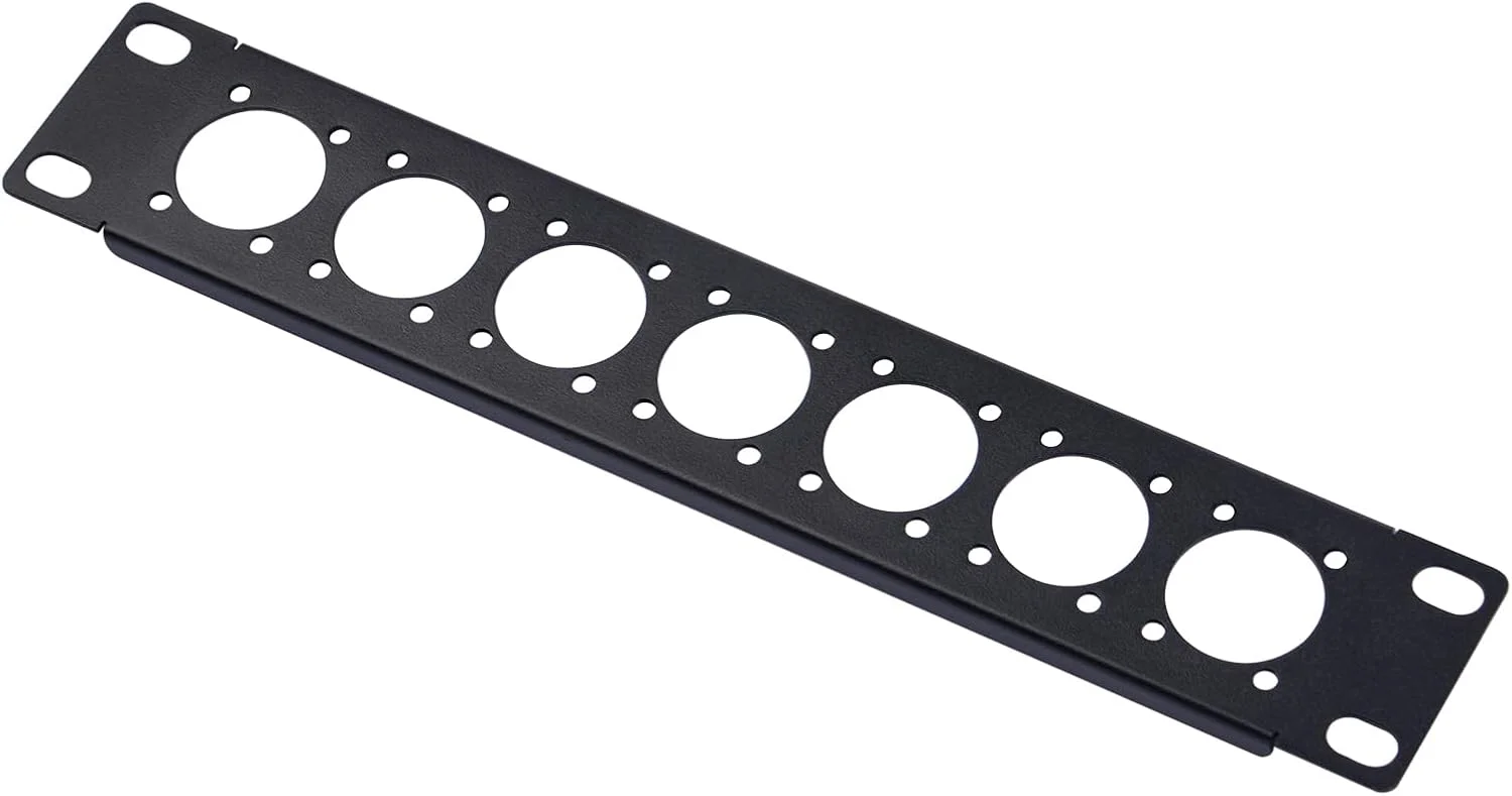 پنل رک 10 اینچی GeeekPi سری D مدل 1U با 7 پورت XLR HDMI Audio برای رک سرور DeskPi RackMate T0/T1/T2 / رک سرور 10 اینچی