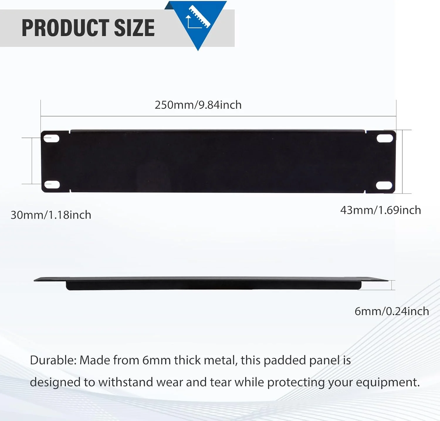 پنل خالی رک مونت 1U ده اینچی GeeekPi DeskPi RackMate، مناسب برای رک سرور/کابینت شبکه/DeskPi RackMate T1/T0/T2 پنل خالی رک مونت 1U ده اینچی GeeekPi DeskPi RackMate، مناسب برای رک سرور/کابینت شبکه/DeskPi RackMate T1/T0/T2