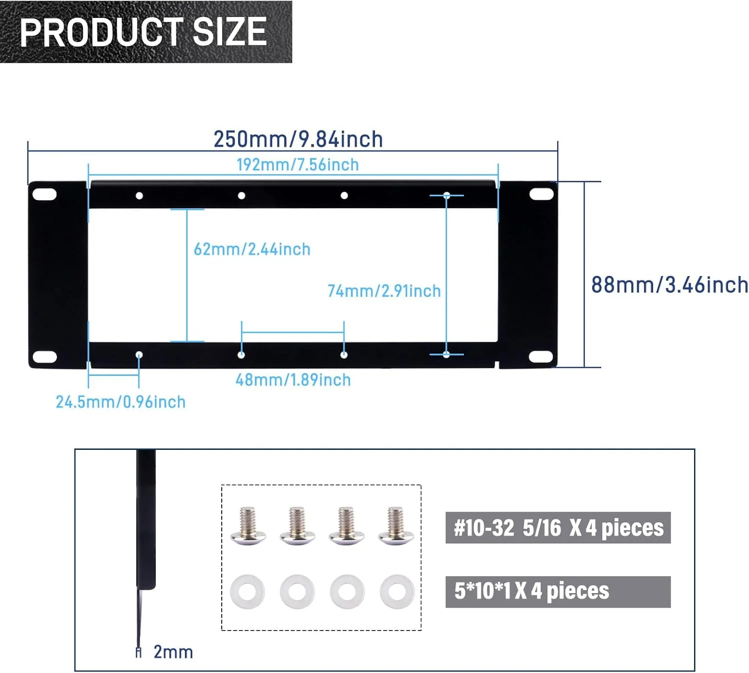 پایه رک 2U 10 اینچی GeeekPi DeskPi RackMate برای پروژههای DIY پایه رک 2U 10 اینچی GeeekPi DeskPi RackMate برای پروژههای DIY