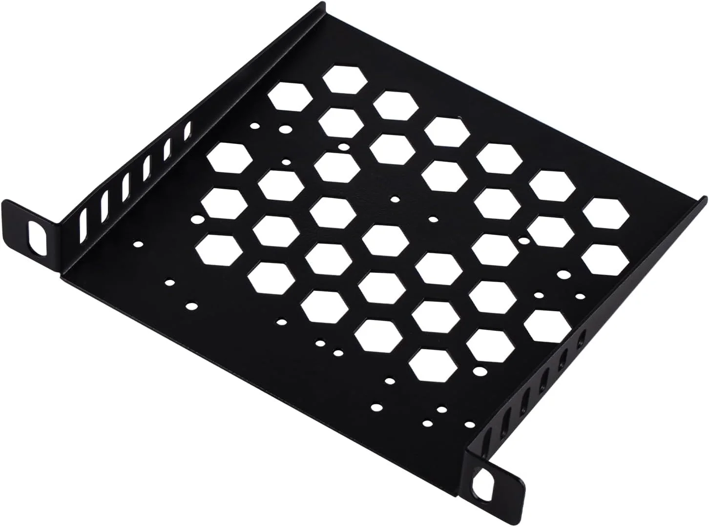 لوازم جانبی GeeekPi DeskPi RackMate TT قفسه رک 7 اینچی 0.5U، قفسه رک سرور 0.5U سینی کنسولی نصب شده در رک تهویه دار فقط برای کابینت شبکه DeskPi RackMate TT