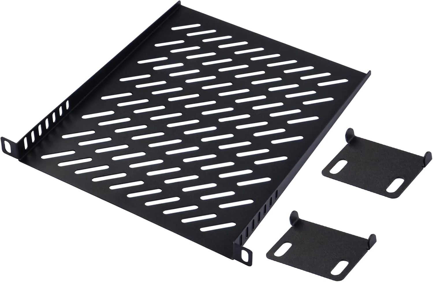 قفسه لوازم جانبی GeeekPi DeskPi RackMate T2، قفسه رک 10 اینچی 0.5U، سینی کنسولی تهویه دار برای کابینت شبکه DeskPi RackMate T2