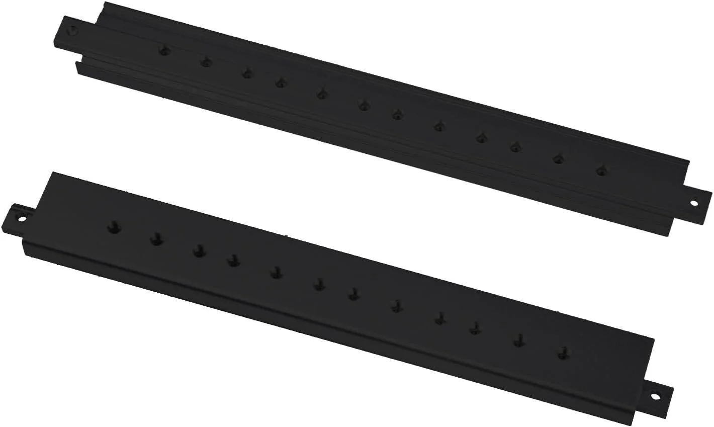 میله متقاطع آلومینیومی 10 اینچی GeeekPi، 2 عددی، با سوراخ های از پیش تعیین شده برای پیچ، مناسب برای کابینت سرور DeskPi RackMate T0/T1/T2 (مشکی)