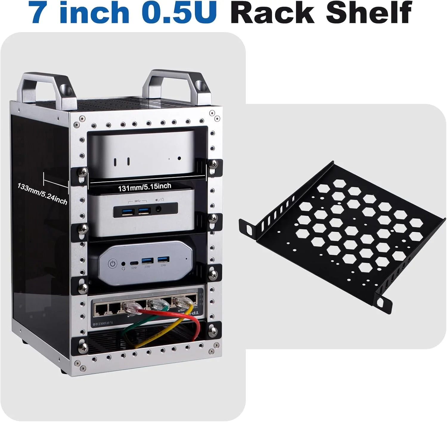 لوازم جانبی GeeekPi DeskPi RackMate TT قفسه رک 7 اینچی 0.5U، قفسه رک سرور 0.5U سینی کنسولی نصب شده در رک تهویه دار فقط برای کابینت شبکه DeskPi RackMate TT لوازم جانبی GeeekPi DeskPi RackMate TT قفسه رک 7 اینچی 0.5U، قفسه رک سرور 0.5U سینی کنسولی نصب شده در رک تهویه دار فقط برای کابینت شبکه DeskPi RackMate TT