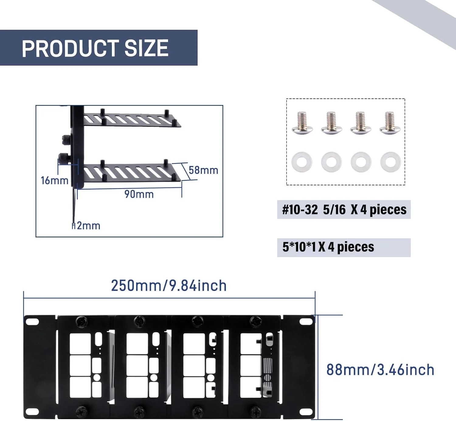 رک مونت 2U 10 اینچی GeeekPi برای رزبری پای 5/4B، قابلیت نگهداری تا 4 عدد برد رزبری پای 5/4B، سازگار با رک سرور 10 اینچی DeskPi RackMate T0/T1/T2 رک مونت 2U 10 اینچی GeeekPi برای رزبری پای 5/4B، قابلیت نگهداری تا 4 عدد برد رزبری پای 5/4B، سازگار با رک سرور 10 اینچی DeskPi RackMate T0/T1/T2