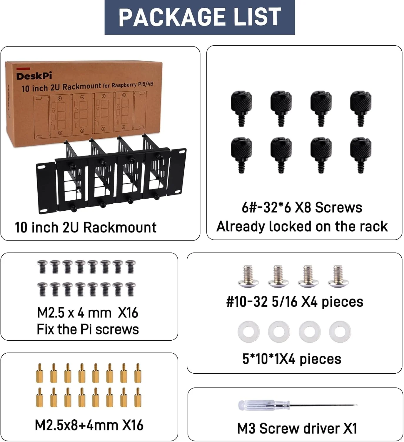رک مونت 2U 10 اینچی GeeekPi برای رزبری پای 5/4B، قابلیت نگهداری تا 4 عدد برد رزبری پای 5/4B، سازگار با رک سرور 10 اینچی DeskPi RackMate T0/T1/T2 رک مونت 2U 10 اینچی GeeekPi برای رزبری پای 5/4B، قابلیت نگهداری تا 4 عدد برد رزبری پای 5/4B، سازگار با رک سرور 10 اینچی DeskPi RackMate T0/T1/T2