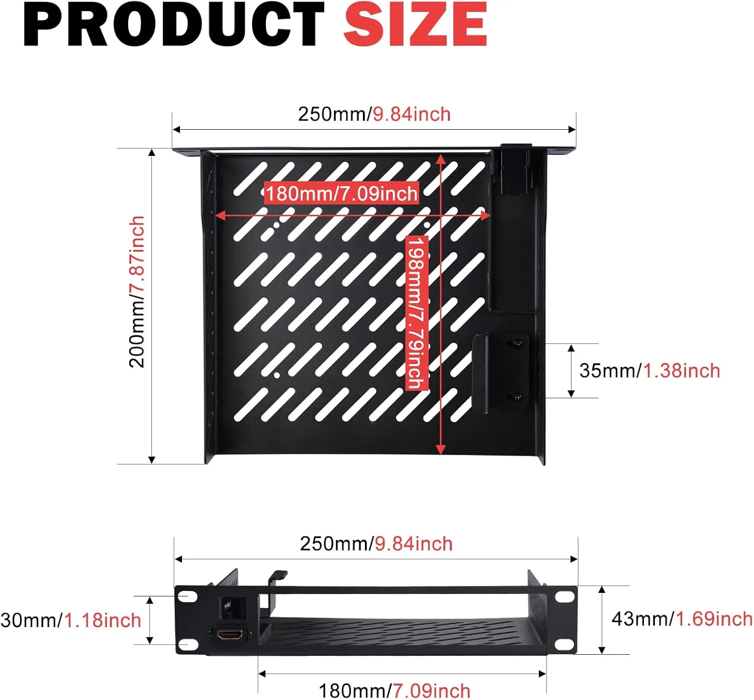 قفسه رک 1U GeeekPi DeskPi RackMate، قفسه رک مینی پی سی 10 اینچی با پورت RJ45 CAT6 و پورت Mini HDMI برای DeskPi RackMate T1/T0 قفسه رک 1U GeeekPi DeskPi RackMate، قفسه رک مینی پی سی 10 اینچی با پورت RJ45 CAT6 و پورت Mini HDMI برای DeskPi RackMate T1/T0